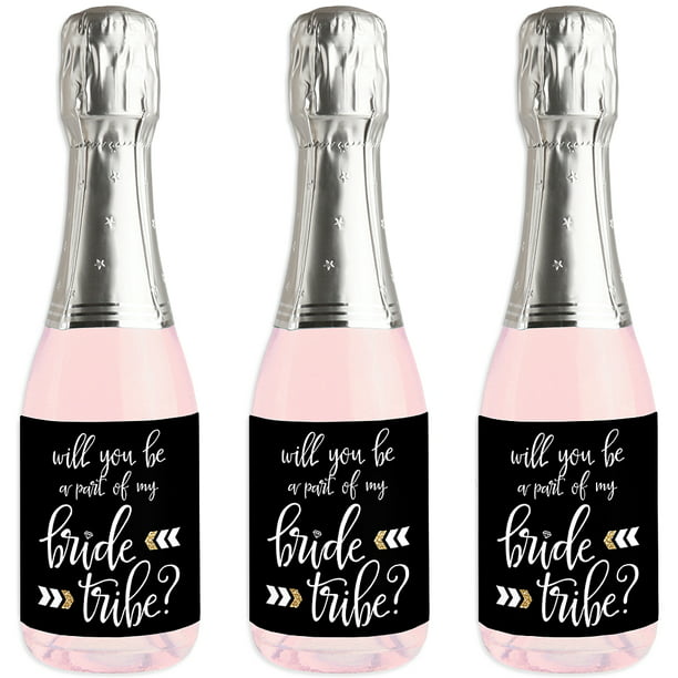 Bridesmaid Box Bridesmaid Proposal Bridesmaid Mini Champagne Labels Bridal Party Gift Bachelorette Favor Set of 20 Bride Tribe Gift Bridesmaid Gift 